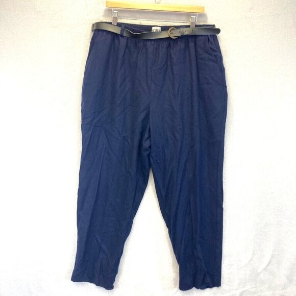 Koret Pants - NEW Vintage Koret Wool Trouser Pants Womens Size‎ 22W Belted Tapered Office NWT